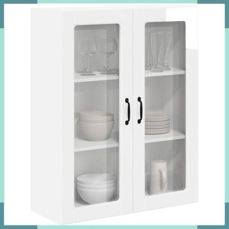 885159 Meuble mural de cuisine Blanc brillant 80 x 31 x 100 cm (1/5)