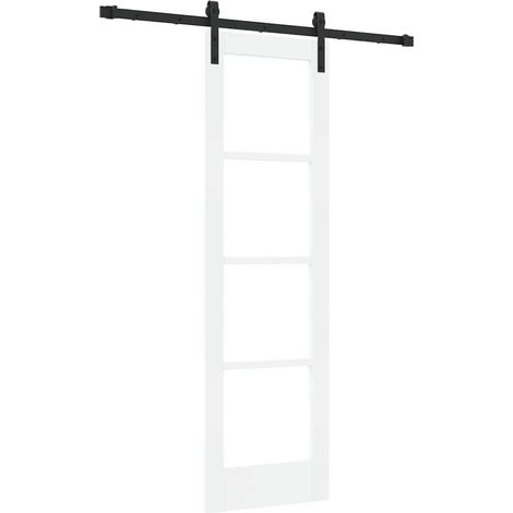 Maison Exclusive - Schiebetür ORKDAL Weiß 61 x 198,5 cm Massivhol