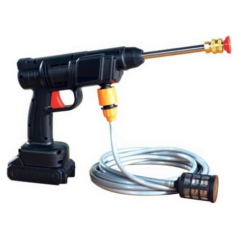 Nettoyeur Haute Pression Sans Fil 6-en-1 – Pistolet de Pulvérisation Multifonction pour Jardin, Voiture et Nettoyage Domestique-Chrom (1/5)