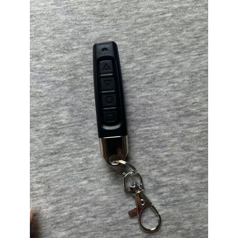 Mando a distancia para puerta de garaje enrollable de 433 MHz, copia de código, carcasa negra, botón de flecha negro, serie 330
