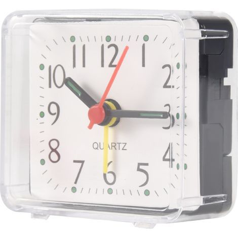 1 mini horloge table multifonction portable et mignonne motif dessin animé (blanche) (1/5)