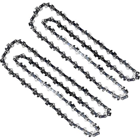 Chaînes tronçonneuse 45 cm 3/8" 1,3 mm 62 maillons – Lot de 2 – Compatible Oregon CS1500, EGO CS1804 (1/5)