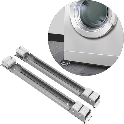 Soporte universal extensible para equipos con ruedas de nailon – base de 24 ruedas – capacidad de carga de 300 kg – ajustable de 45 a 70 cm (1/5)