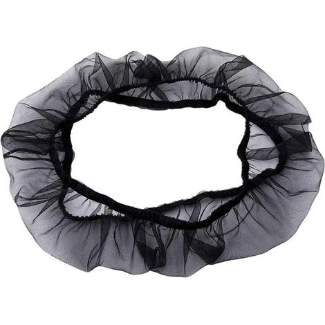 Filet pour cage à oiseaux, noir, avec élastique, taille moyenne, protection contre la poussière, accessoire pour cage à oiseaux (1/5)