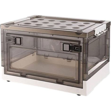 Scatola Contenitore Stoccaggio Pieghevole Salvaspazio Con Ruote 51 X 34 X 24 Cm (1/5)