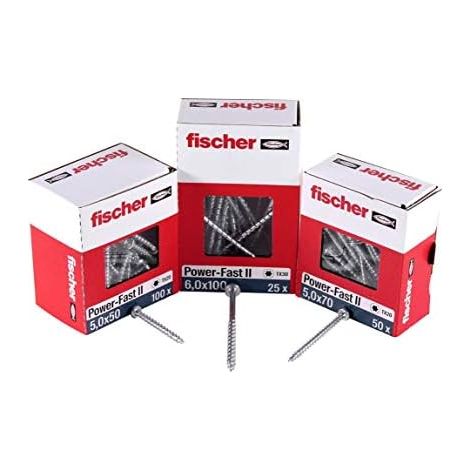 Tornillos para tableros aglomerados Power-Fast II 5,0x40 PH blvz VG TX, UE 100 (1/4)