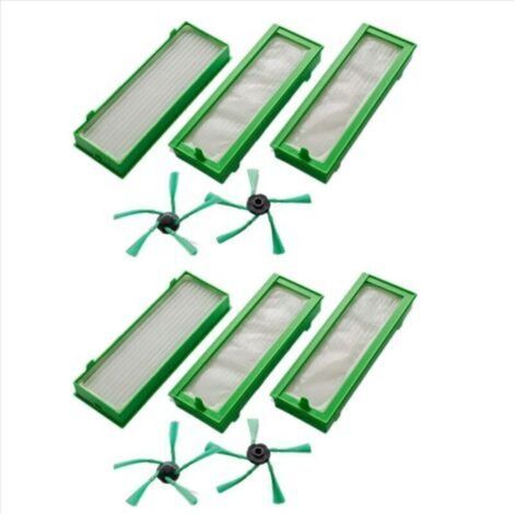 Kit d'accessoires pour aspirateurs robots Kobold VR200 et VR300 : 6 filtres HEPA et 4 brosses latérales (1/4)