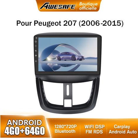 AWESAFE Autoradio Android 13 pour Peugeot 207 (2006-2015) 4Go+64Go 9'' Écran Tactile Carplay Android Auto GPS WiFi Bluetooth (1/5)