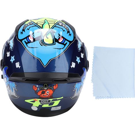 Casque moto ABS unisexe hommes femmes casque de course coloré universel de sécurité (1/5)