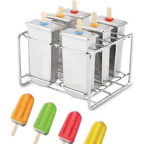 Eisform mit Stielhalter aus Edelstahl – Eisformen in Industriequalität für den Hausgebrauch – Rundkopf
