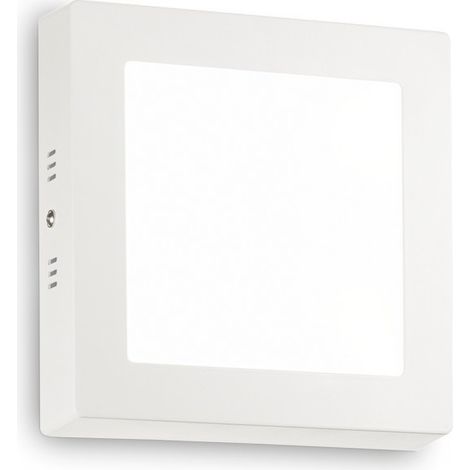 Ideal Lux Universal - Petite Plafonnier Carré Intérieur LED 1 Lumière Blanc (1/2)