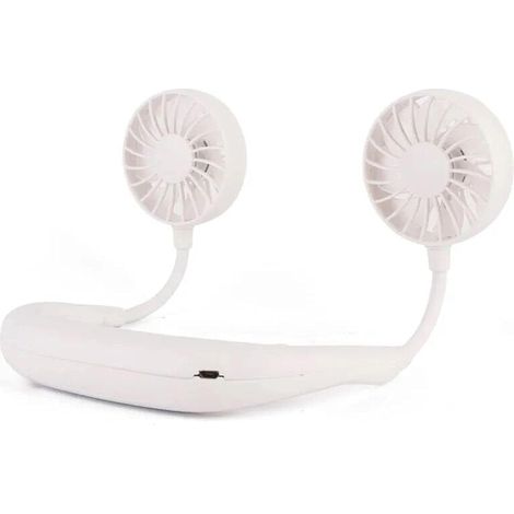 Ventilateur de cou révolutionnaire et portable avec batterie rechargeable, mini ventilateur USB pour les activités de plein air, le sport, les voyages, fonctionnement silencieux.-AquaForge
