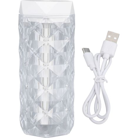 Mini-Luftbefeuchter 1000 ml – Bunte LED-Beleuchtung, Prismen-Design, tragbar für Auto, Büro und Schlafzimmer – 5 Stunden Dauerbetrieb/10 Stunden Intervallbetrieb, USB-C-Ladeanschluss (1/5)