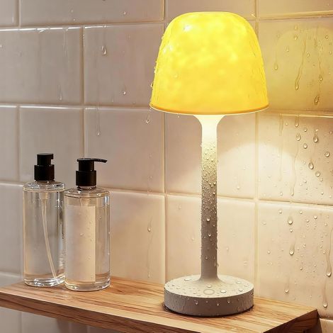 Lampe de Douche Étanche - Lampe de Bureau Sans Fil Rechargeable - Projecteur d'Ambiance 16 Couleurs LED - Télécommande - Contrôle Tactile - Éclairage Salle de Bain, Toilettes, Bureau (1/5)