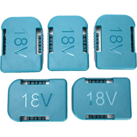 5 pièces housses de protection pour batteries lithium 18V Bosch Green, usage double support et rangement
