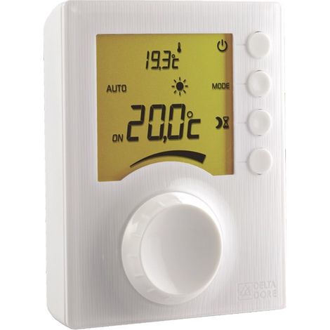 Termostato ambiente electrónico con cable Tybox 31 con rueda para caldera o bomba de calor, no reversible (1/2)