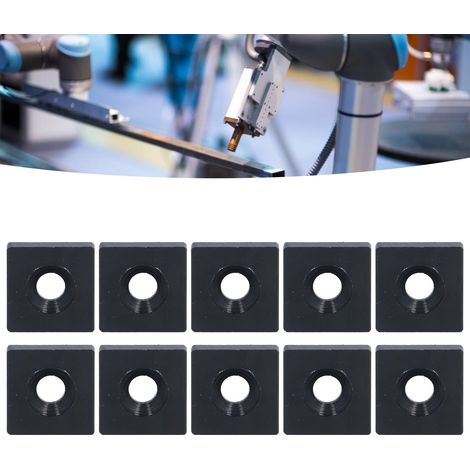 10-teiliges Set (Angebot 2020): Einloch-Endkappe aus Aluminiumlegierung, Metalldichtung, Stopfen, Abdeckplatte, schwarz (1/5)