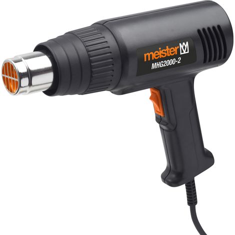 Meister Heißluftgebläse 2000 W, MHG2000-2 - Betriebstemperatur 350-550°C - Luftmenge 300-500 l/min