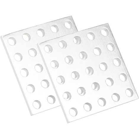 2 pièces Grille Aluminium Panneau Perforé 5x5 Trous Pièces Industrielles 3116‑0040‑0040