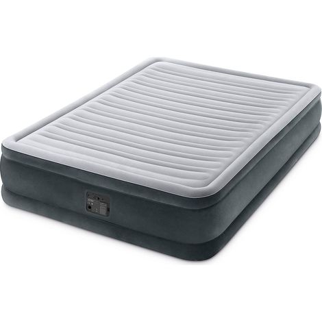 Intex 67770 Materasso Casa Matrimoniale Dura Beam Tecnologia Fiber-Tech Con Pompa Elettrica Inclusa Cm 152x203x33