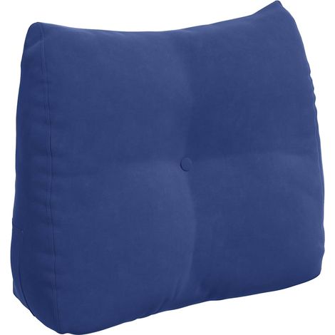 Coussin de Dos Bleu police 60 x 24 x 50 cm Velours