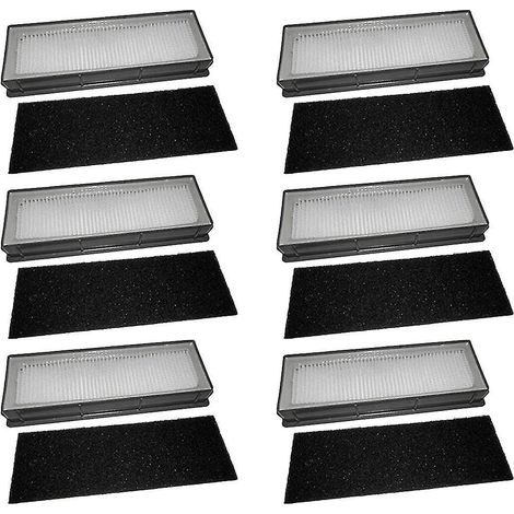 6-teiliges Set HEPA-Filter-Ersatzteile für Ecovacs M88 900 901 (1/4)