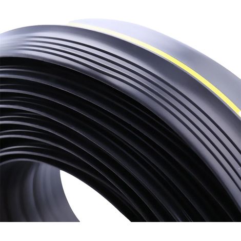 Tira de sellado, material de PVC, a prueba de polvo y agua, negra. (1/2)