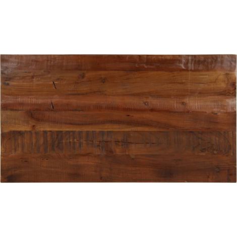 Tischplatte 100x70x2,5 cm Rechteckig Altholz Massiv