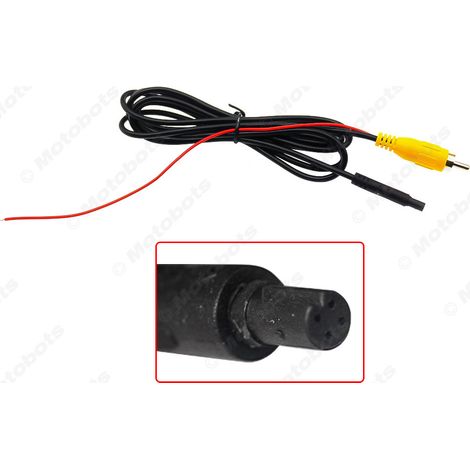 Car rearview camera adapter cable (4-pin male to RCA male) 1.5 meters (1/4)