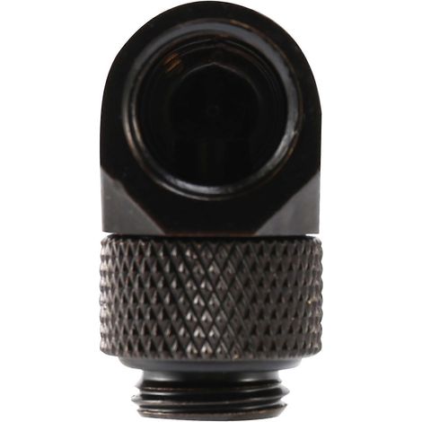 90°-Drehverbinder mit G1/4-Gewinde (12,9 mm), schwarzer Schlauchverbinder für Flüssigkeitskühlung, hochwertiges Drehgelenk, wasserdicht, rechtwinklig, PC-Montagesatz, Zubehör für Wasserkühlung (1/5)