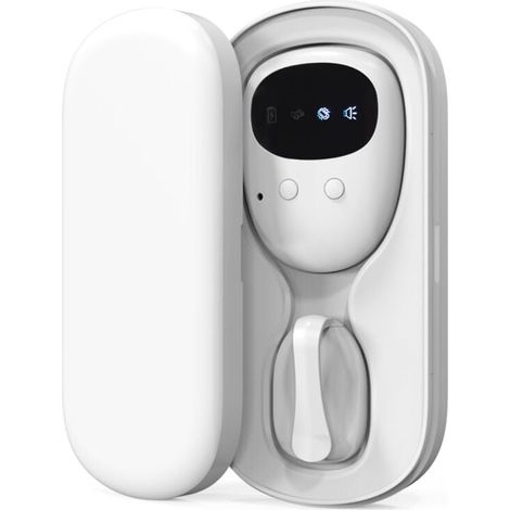 Alarme sans fil pour énurésie nocturne, avec récepteur et émetteur à clip pour garçons, enfants, soins de propreté, zone d'action de 10 à 20 m, bruit de vibration, rappel, batterie intégrée avec (1/5)