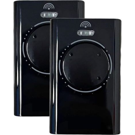 Lot de 2 émetteurs portatifs pour porte de garage compatibles 868 MHz, télécommande de porte de garage à 2 canaux, avec XT2 868 SLH LR, XT4 868 SLH LR, Rolling Code (1/4)