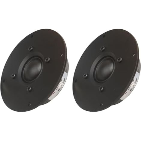 Lot de 2 haut-parleurs HiFi 10,2 cm Tweeter 25 cœurs Membrane en soie noire 8OHM 30 W Home Film Haut Parleur aigu B1-100 (1/5)