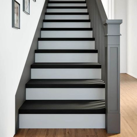 vidaXL Gradini 8 pz Marrone Scuro 80x25x2 cm Legno Massello Rovere