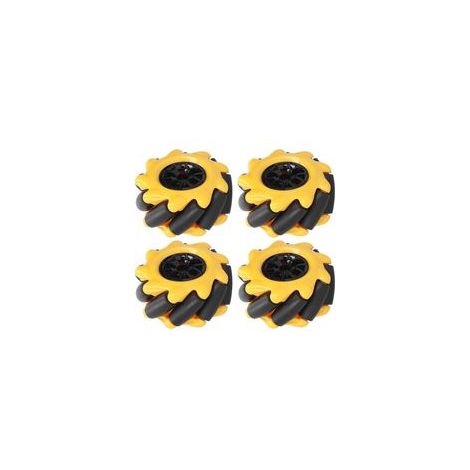 Roue de robot roue Mecanum roue omnidirectionnelle 48mm deux paires (1/4)