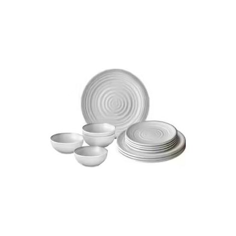 Conjunto comedor brunner Midday Savana piedra 25x25 cm