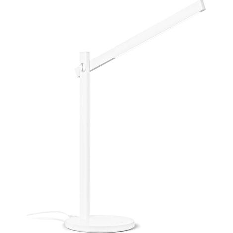 Ideal Lux PIVOT Dimmbare integrierte LED-Tischlampe Weiß, eingebauter Schalter, 3000K (1/2)