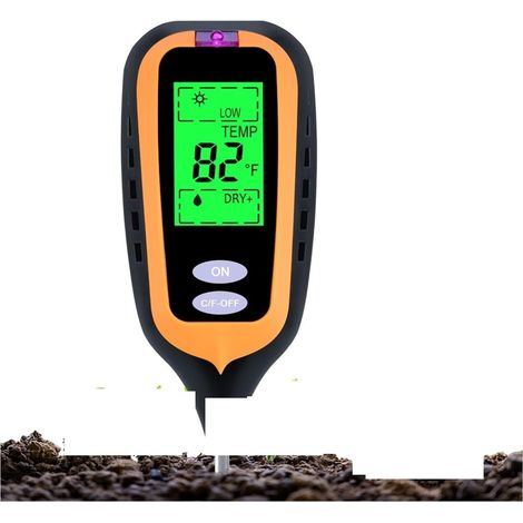 4-in-1-Digital-Bodenfeuchtemessgerät, PH-Meter, Luftfeuchtigkeit, Sonnenlicht, Temperaturtester, Säuregehalt-Feuchtigkeitsmonitor, Gartenarbeit, Schützen Sie Ihre Arbeitsfläche