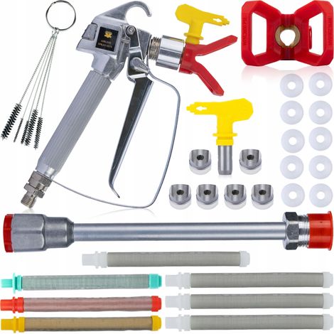 Filtre Pistolet de Peinture pour Groupe avec Buse + 517 – Jet 25 cm, 0,009"  Pour Latex, Ignifuges, Élastomères (1/5)