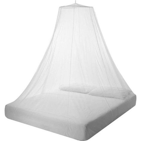 Moustiquaire - Auvent - Lit simple et double - Largeur max. 2 mètres - Blanche (1/4)