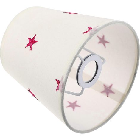 Abat-jour à motif étoilé compatible avec la décoration imprimée pour lustre rose (1/5)