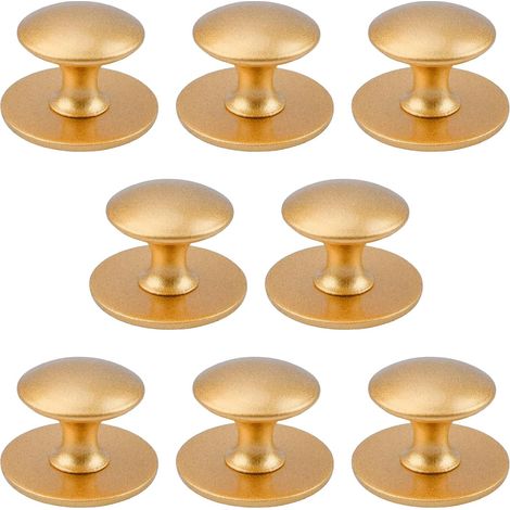 Lot de 8 boutons de placard autocollants instantanés en acier inoxydable pour fenêtres, armoires, placards et tiroirs (1/5)