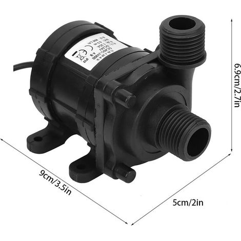 Jeffergarden Mini pompe à eau sans balais ultra silencieuse DC 24V 750L / H (1/5)