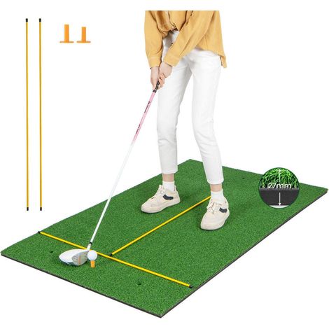 Améliorez Vos Tirs Tapis de Golf en Gazon Artificiel 150x90cm Épaisseur 27mm pour Usage Intérieur et Extérieur (1/5)