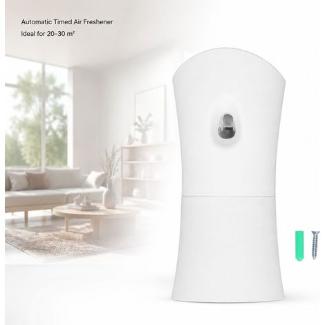 Dispenser automatico di profumo - 320 ml - Da parete/scrivania - Timer e sensore di luce - PP - 192x87x82 mm (1/5)
