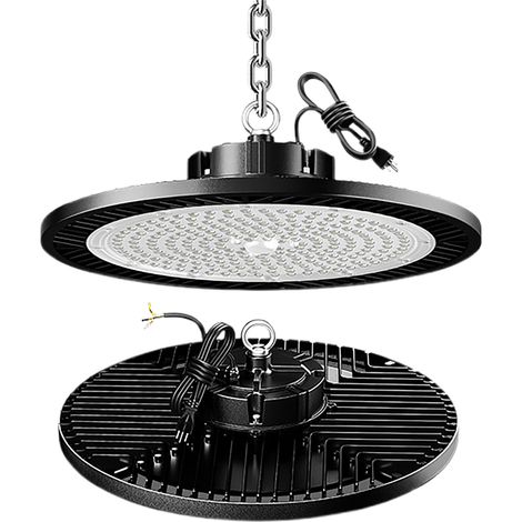 Projecteur LED industriel 200 W, 6000-6500 K, éclairage commercial pour garage, grange, atelier, entrepôt et résidence (1/2)