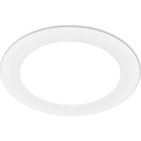 1x LED Einbaustrahler 230V LED Einbauleuchte Spots Flach Neutralweiß 22 cm