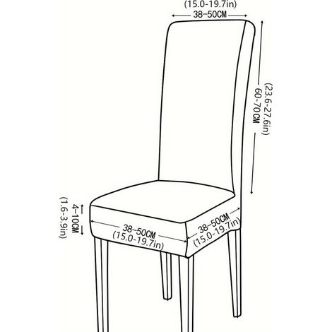 Housse de chaise élastique à dossier haut jacquard losanges, housse universelle pour chaises de salle à manger d'hôtel, housse anti-poussière - marron