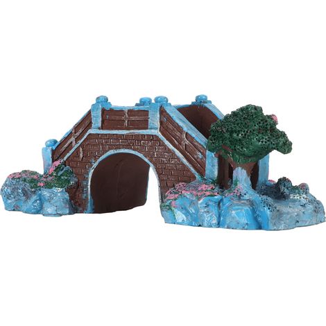 Pont en arche décoratif en résine simulant un aquarium, ornement pour aménagement paysager (1/5)
