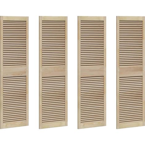 Porte de Cabinet avec porte 4 pcs Naturel 140.5 x 2.1 x 49.5 cm CFW59847 (1/4)